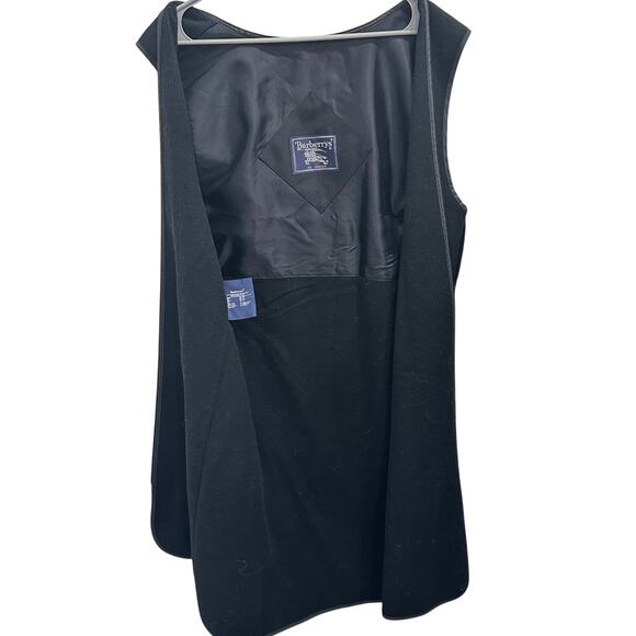 VTG Burberrys' of London Wool & Camel Hair Black Trench Liner Heritage Preppy - Picture 4 of 10